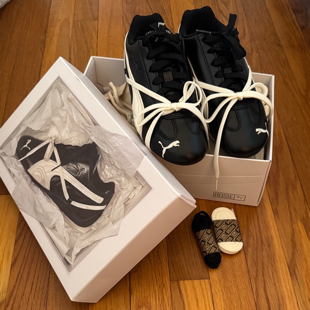 Puma Black and White Sneakers